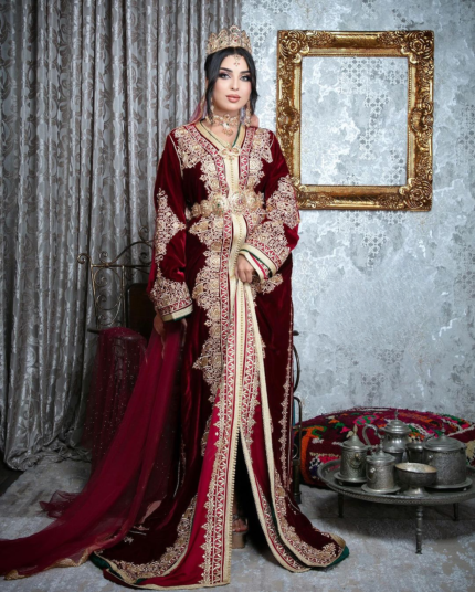 Caftan bordeaux Annissa